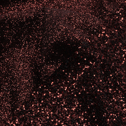 Double Faced Glitter Tulle - Burgundy - Gala Collection