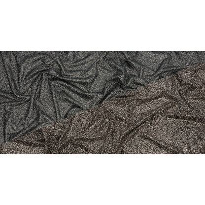 Double Faced Glitter Tulle - Black and Bronze - Gala Collection