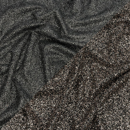 Double Faced Glitter Tulle - Black and Bronze - Gala Collection