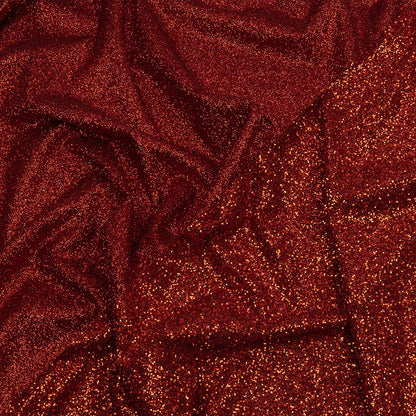 Double Faced Glitter Tulle - Fiery Red - Gala Collection