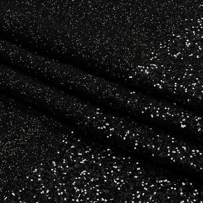 Double Faced Glitter Tulle - Black - Gala Collection
