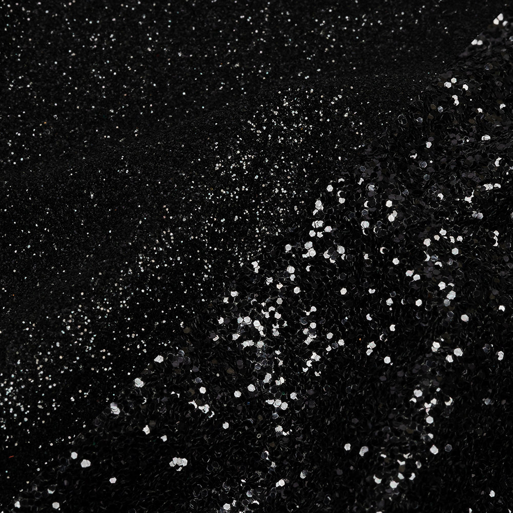 Double Faced Glitter Tulle - Black - Gala Collection - Detail