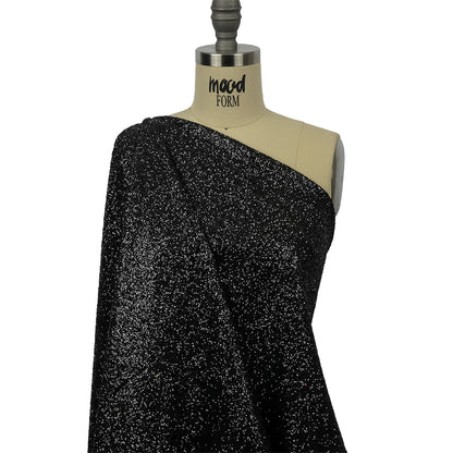 Double Faced Glitter Tulle - Black - Gala Collection