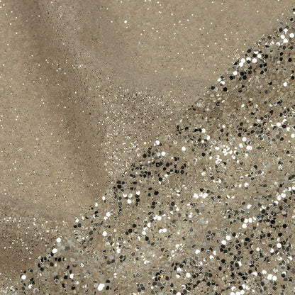 Double Faced Glitter Tulle - Nude and Platinum - Gala Collection