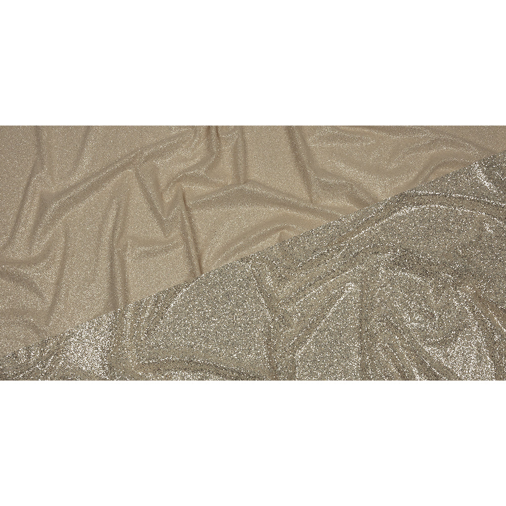Double Faced Glitter Tulle - Nude and Platinum - Gala Collection
