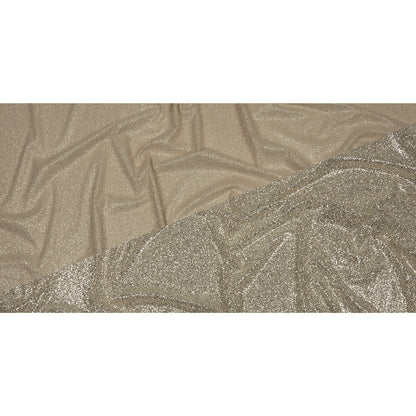 Double Faced Glitter Tulle - Nude and Platinum - Gala Collection