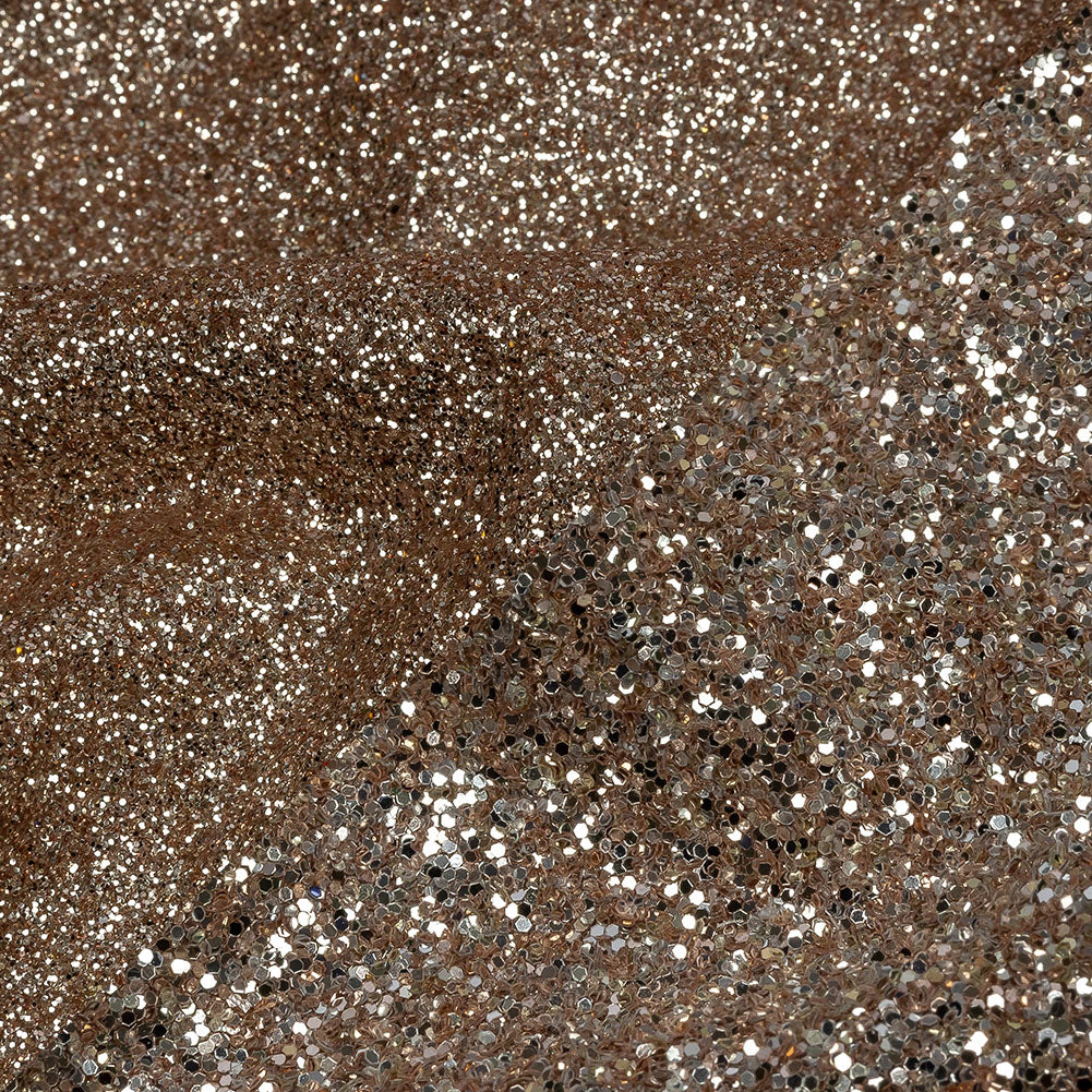 Double Faced Glitter Tulle - Rose Gold and Silver - Gala Collection - Detail