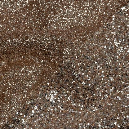 Double Faced Glitter Tulle - Rose Gold and Silver - Gala Collection
