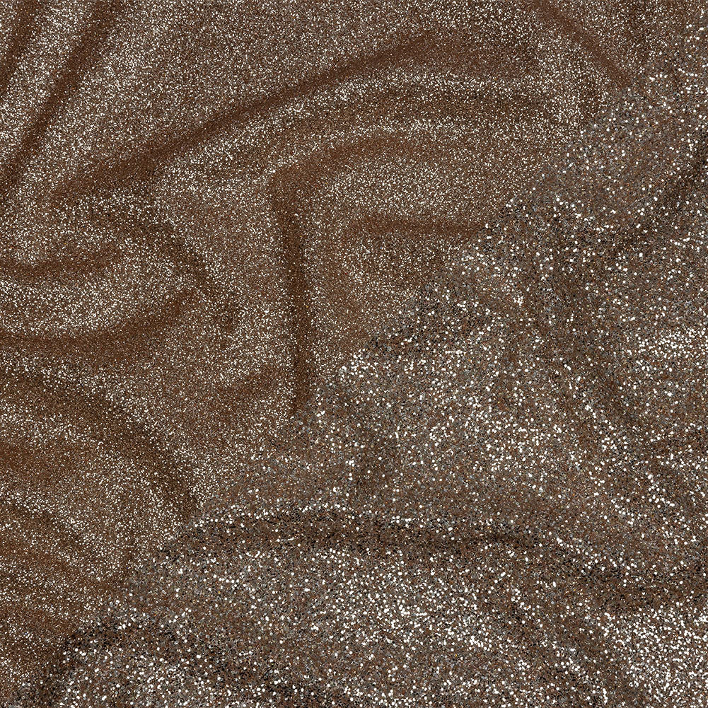 Double Faced Glitter Tulle - Rose Gold and Silver - Gala Collection