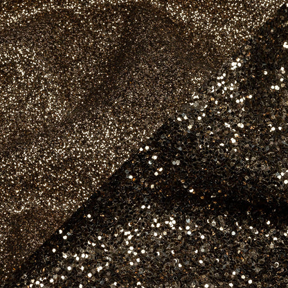 Double Faced Glitter Tulle - Mink - Gala Collection