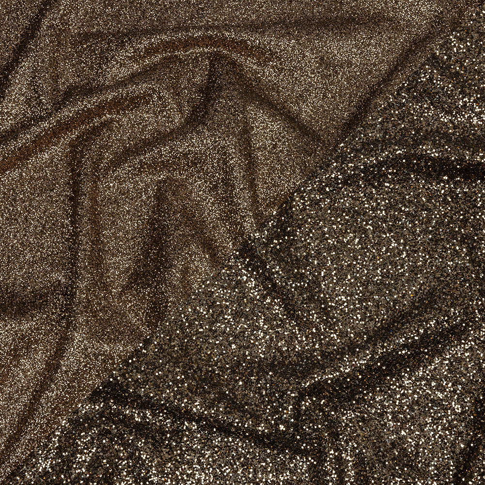 Double Faced Glitter Tulle - Mink - Gala Collection
