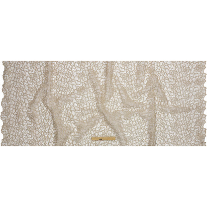 Guipure Lace with Glitter - Nude Meandering Lines