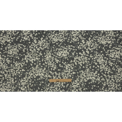 3D Puffy Glitter Tulle - White Floral