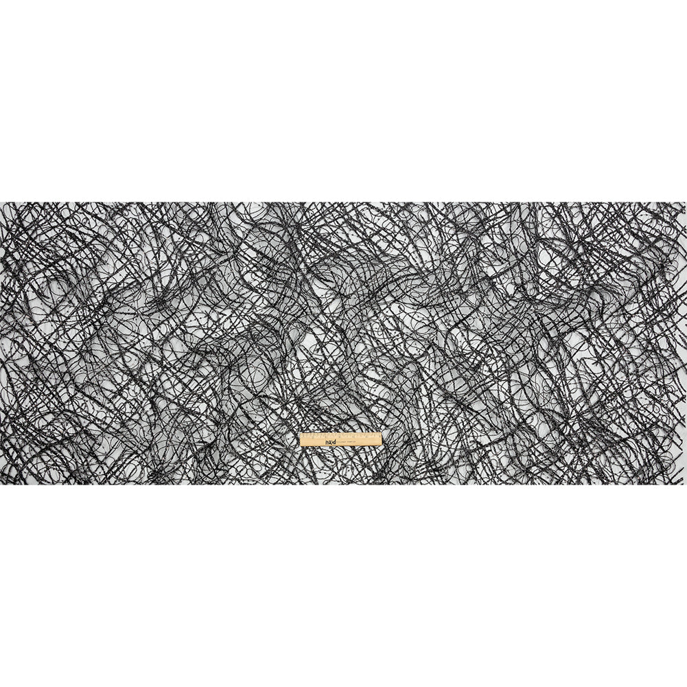 Corded Glitter Tulle with Sequins -