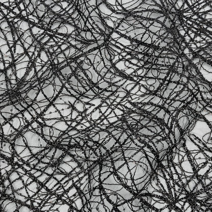 Corded Glitter Tulle with Sequins -