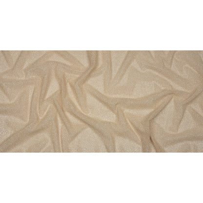 3D Puffy Glitter Tulle - Champagne and Silver Packed Polka Dots