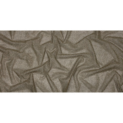 3D Puffy Glitter Tulle - Mink and Bronze Packed Polka Dots