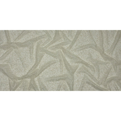 Glitter Tulle - Light Mint and Silver Abstract Striations - Flare Collection