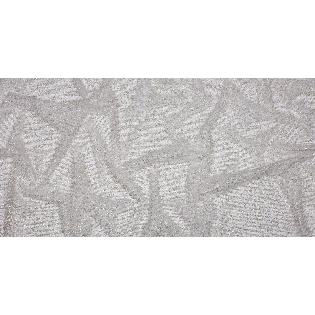 Glitter Tulle - Lilac and Silver Abstract Striations - Flare Collection - Full
