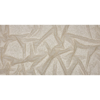 Glitter Tulle - Nude and Silver Abstract Striations - Flare Collection