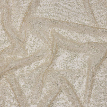 Glitter Tulle - Nude and Silver Abstract Striations - Flare Collection