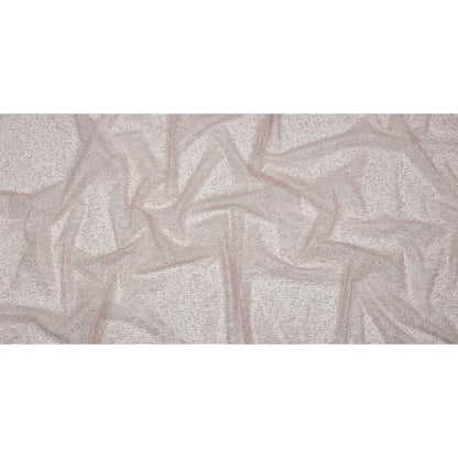 Glitter Tulle - Rose and Silver Abstract Striations - Flare Collection