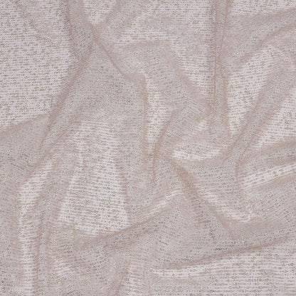Glitter Tulle - Rose and Silver Abstract Striations - Flare Collection