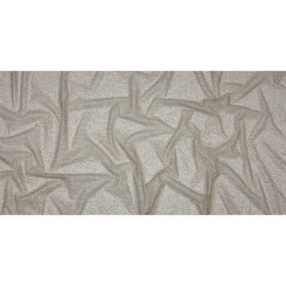Glitter Tulle - Mink and Silver Abstract Striations - Flare Collection