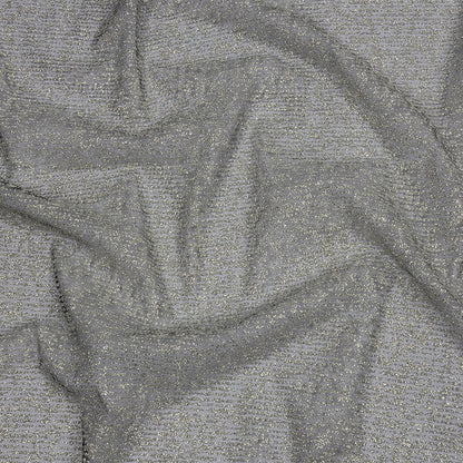 Glitter Tulle - Midnight Sky and Silver Abstract Striations - Flare Collection