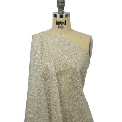 Glitter Tulle - Sugar Swizzle and Silver Abstract Striations - Flare Collection