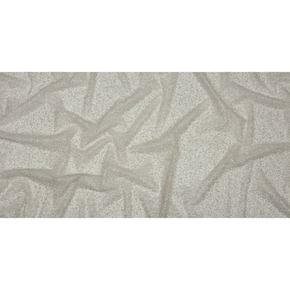 Glitter Tulle - Light Gray and Silver Abstract Striations - Flare Collection