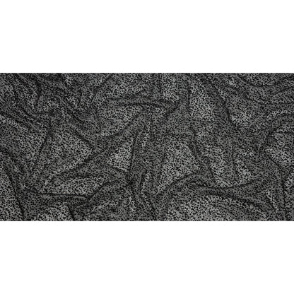 3D Glitter Tulle - Black Puffy Spots