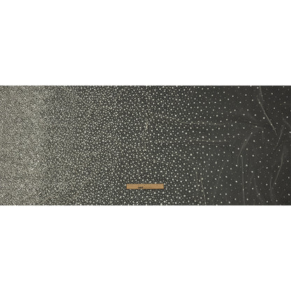 3D Glitter Tulle - Champagne and White Puffy Spots Gradient