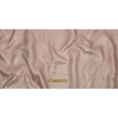 Metallic Rose Gold, Pink and Champagne Crosshatched Lines Luxury Brocade Full
