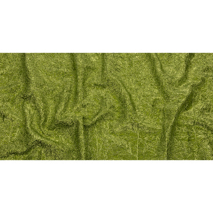 Astrolabe Metallic Lime Green Crinkled Luxury Brocade with Black Backing