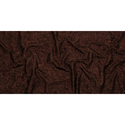 Astrolabe Metallic Dark Copper Crinkled Luxury Brocade with Black Backing