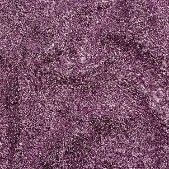 Astrolabe Metallic Bright Orchid Crinkled Luxury Brocade with Black Backing