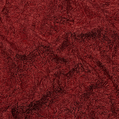 Astrolabe Metallic Red Crinkled Luxury Brocade with Black Backing