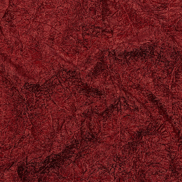 Astrolabe Metallic Red Crinkled Luxury Brocade with Black Backing