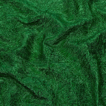 Astrolabe Metallic Kelly Green Crinkled Luxury Brocade with Black Backing