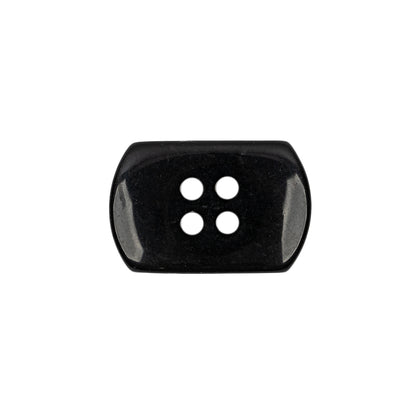 Italian Smoky Iridescent Rectangular 4-Hole Plastic Button - 36L/23mm Detail