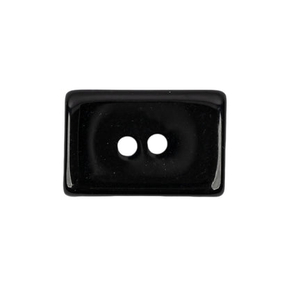 Matte Black and Gray Sparkles Rectangular 2-Hole Button - 42L/27mm Detail