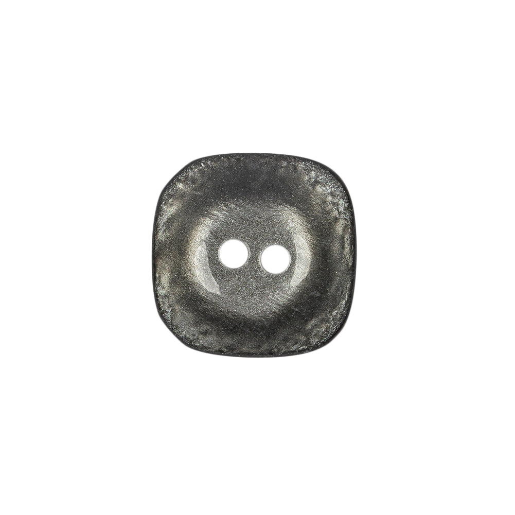 Smoked Iridescent Deepwell 2-Hole Plastic Button - 32L/20mm Detail