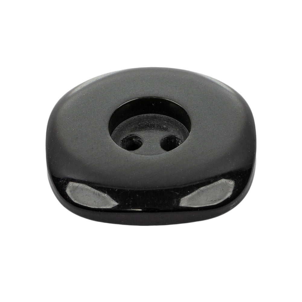 Smoked Iridescent Deepwell 2-Hole Plastic Button - 44L/28mm Folded