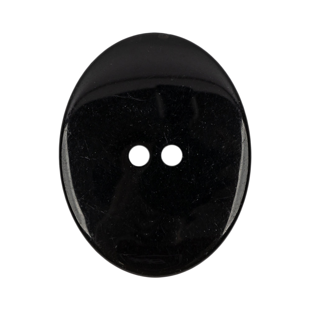 Smoky Sunset Striated Iridescent 2-Hole Oval Button - 54L/34mm Detail