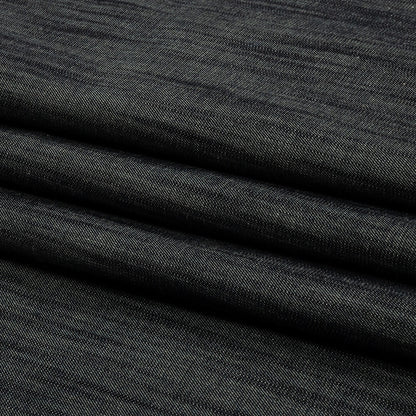 Italian Muted Indigo Striated Lightweight Cotton Denim Folded