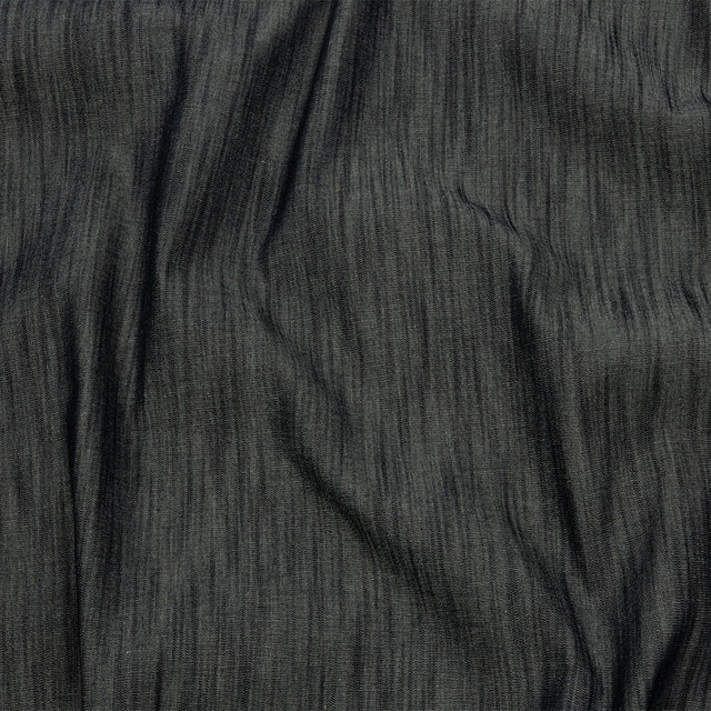 Italian Muted Indigo Striated Lightweight Cotton Denim
