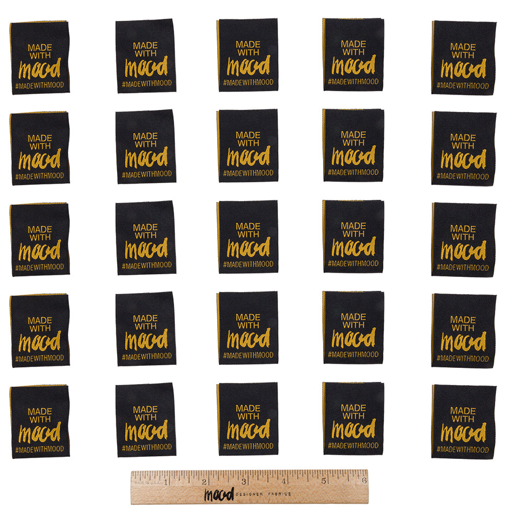 Made with Mood Sew-in Woven Labels - 25 Pieces Full