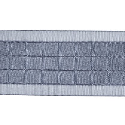 Gray Squares and Sheer Borders Ribbon - 36mm Detail