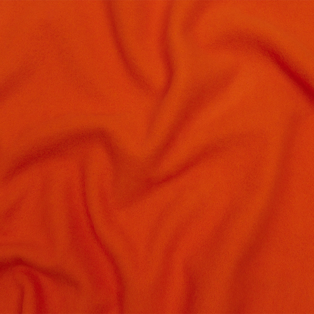 Wool and Cashmere Coating Made in Italy - Red Orange - Alberini Collection